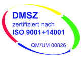 Logo DMSZ zertifizierte Rauchfangkehrer nach ISO9001+14001