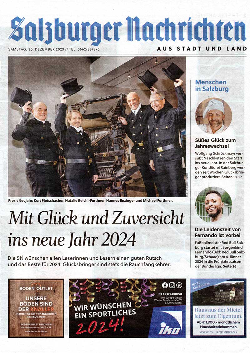 Salzburger NAchrichten Rauchfangkhrer Bericht dezember 2023
