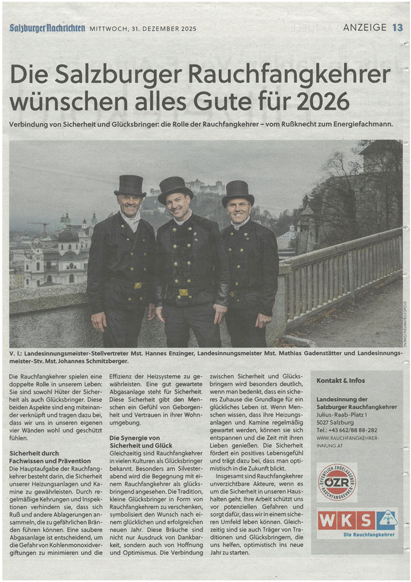 Salzburger Nachrichten 31.12.2025